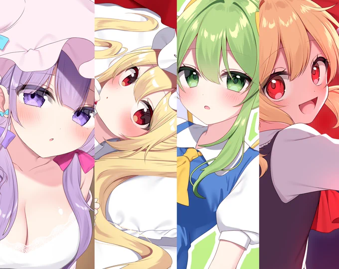 春例の新刊メロブに委託しております! 紅魔郷キャラの髪型アレンジイラスト本です