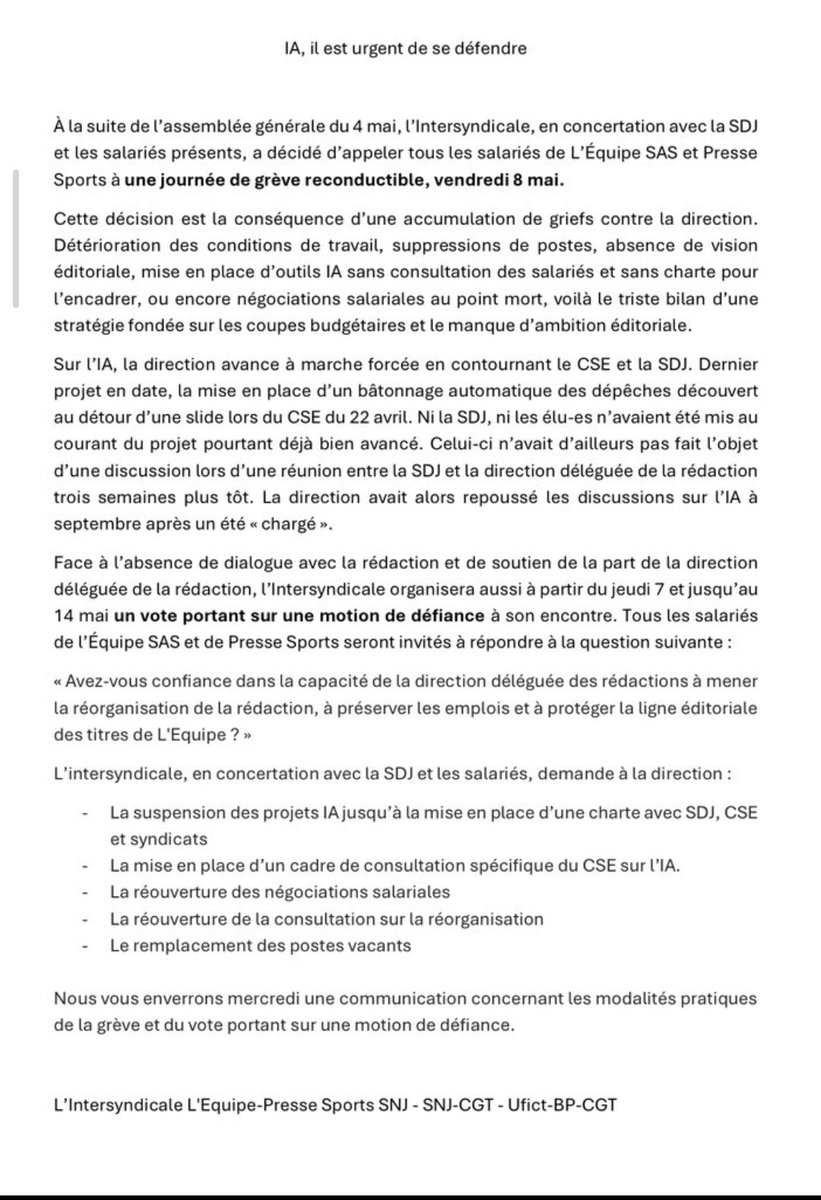 LecteursEquipe's tweet photo. #lEquipe #IA https://t.co/8HVOucobGM