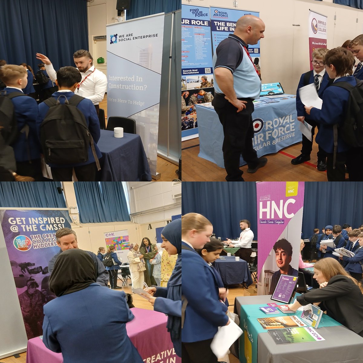 Castle_Hall's tweet photo. Students exploring real‑world pathways at our Careers Fair. From colleges and apprenticeships to employers and training providers, there were lots of opportunities to discover, questions to ask and ideas to take away.
Thank you to all who gave their time and support. @CKCareers https://t.co/dGlgU0qDQJ