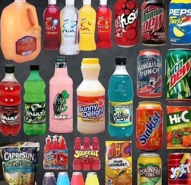 Popular drinks from the 90s &amp; 2000s