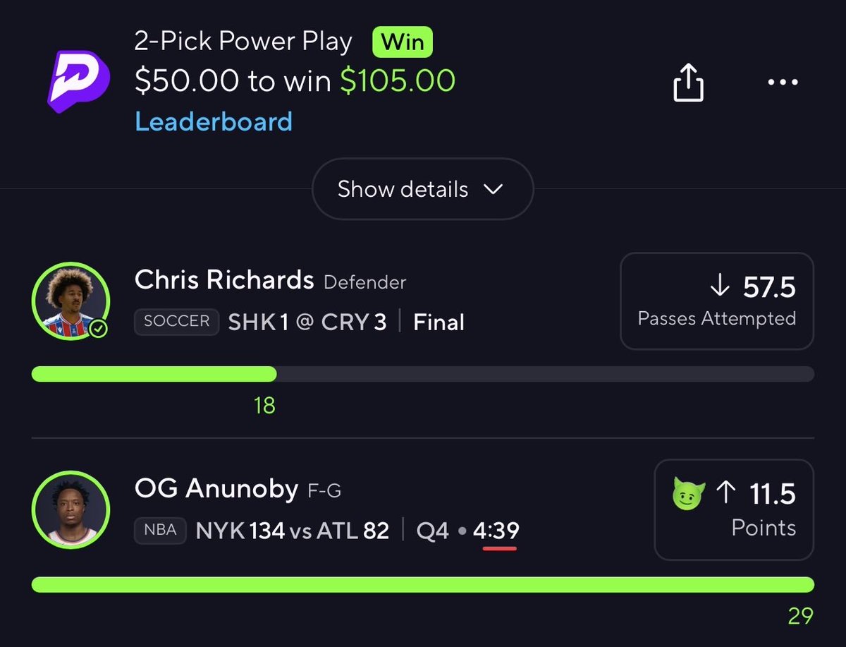 PotdPrizepicks's tweet photo. I Turned $50 into $760 all for free in 4 DAYS for you guys…

And today I chose to post only on my VIP and you guys are pissed?

Some of you guys are ungrateful Man U swear… but I don’t care I will still post day 6 for FREE tomorrow 🤝 https://t.co/dgoeYl5XLA