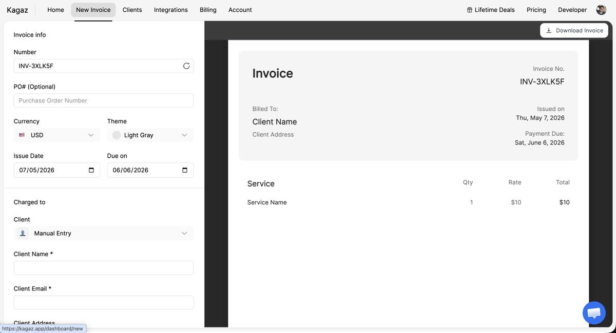 For sale: https://t.co/RkKck3vLym Invoice generator + API for ...