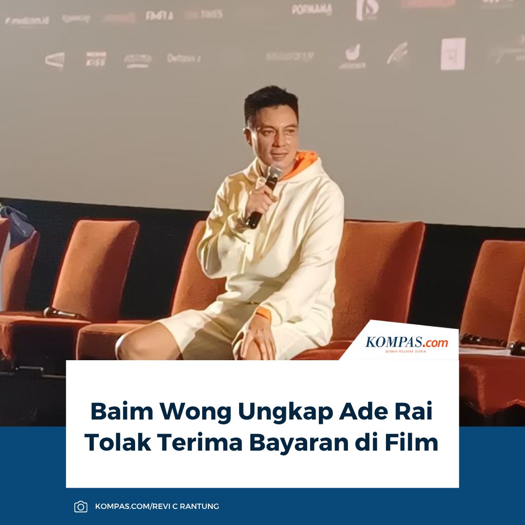 kompascom's tweet photo. Baca di sini: https://t.co/pthKoNcHCl

Sutradara Baim Wong mengungkap Ade Rai tidak menerima bayaran saat turut bermain dalam film Semua Akan Baik-Baik Saja produksi Tiger Wong. 

~AM #BaimWong #AdeRai #Film https://t.co/tEj1jCKATc