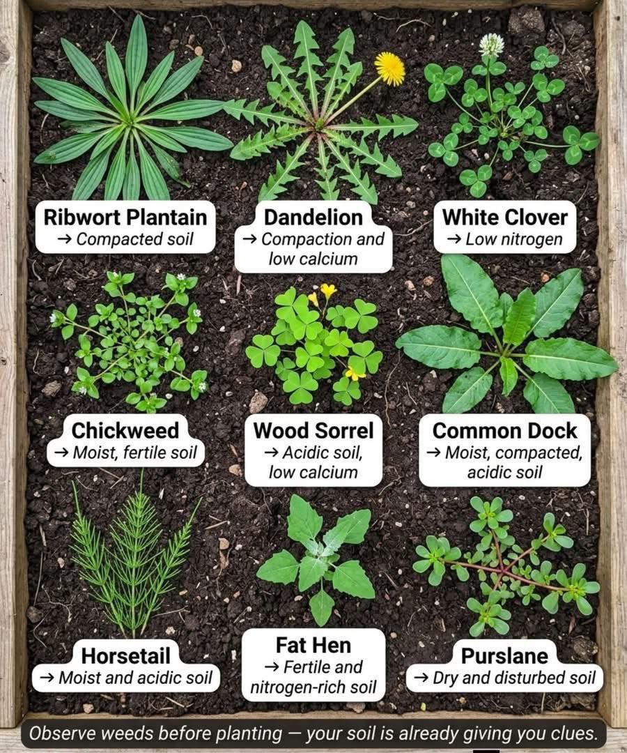 Weeds are the litmus paper of nature. 
They can tell you so much about your soil.