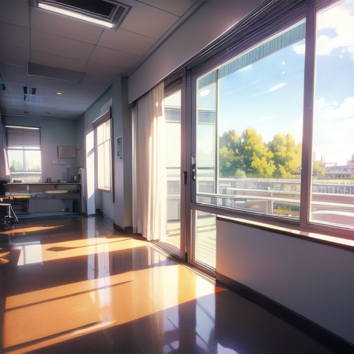 SUIBOU_2's tweet photo. #AIイラスト　#AI風景　#AI病院の寝室
#生成プロンプト_ALT　#B045 https://t.co/pfAXsrFNmf