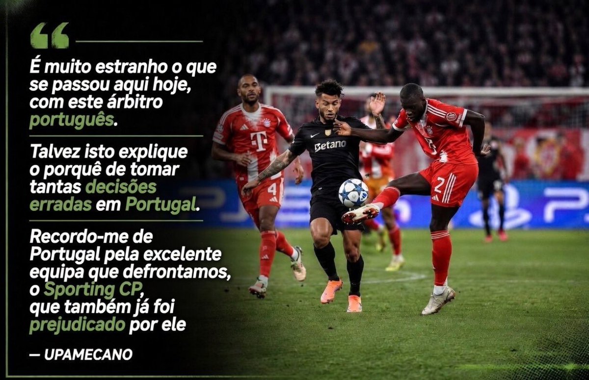 Estou? Sim?
É da comissão de disciplina? 
Sai um castigo para o Sporting, o Varandistão já chegou ao Bayern!