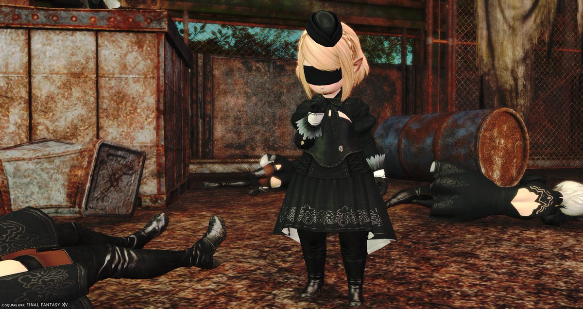 mobn11_ss's tweet photo. ヨルハ五一式：医
#FF14 #FF14SS #ララフェル
#メンテだしとにかくあなたのssが好きって思ってくれるひとと出逢うために自分の推しssをそっと置いておく https://t.co/nhAbKwjTur