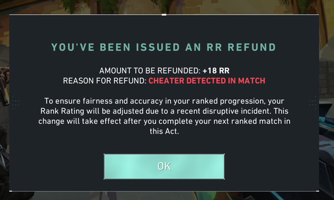 xylothvlr's tweet photo. Nice Finally got back my RR REFUND Thank you #Riotgames #Valorant✌️ https://t.co/Z3FWaUs8sb
