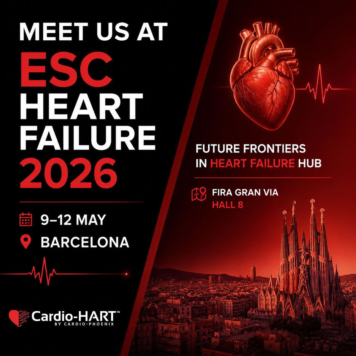 Cardio Phoenix is heading to ESC Heart Failure 2026

📍 Future Frontiers in Heart Failure Hub
📅 9–12 May
📌 Fira Gran Via, Hall 8

Meet the team and discover how Cardio-HART helps detect heart failure and valve disease earlier at the point of care.

#Heartfailure26