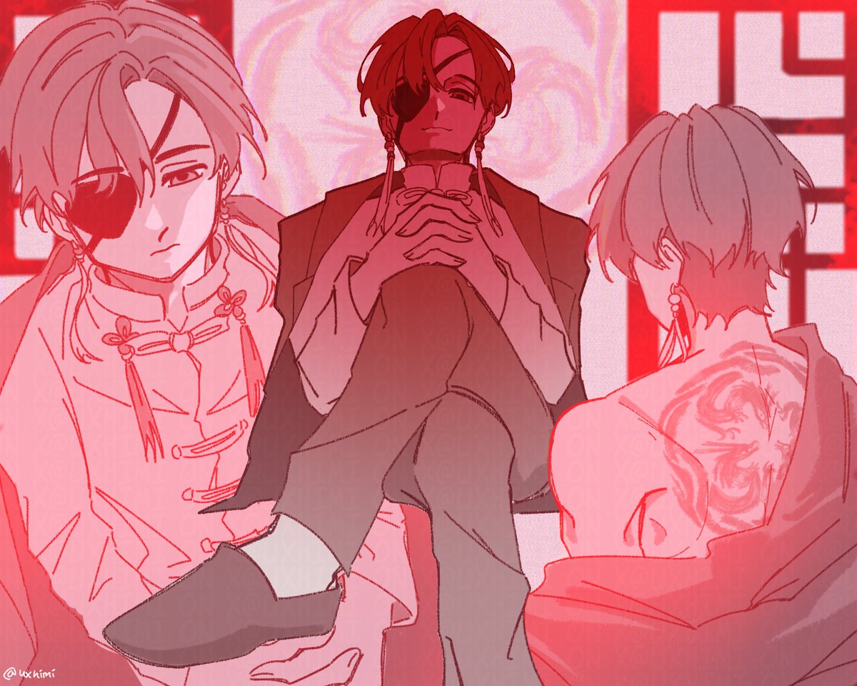 uxhimi's tweet photo. my contribution for “Suo the heir of that red chanpuru thing” theory or whatever it’s called
#蘇枋 https://t.co/PgcBCV5Y5D