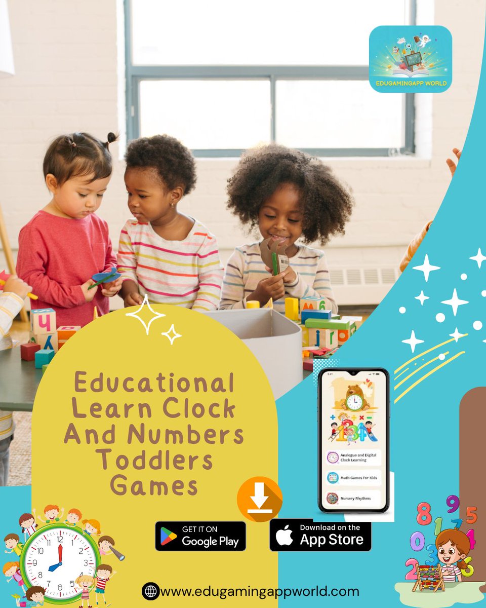 LinSnowTV1's tweet photo. ๐โฐ๐ข Learn clocks, numbers & fun games with #Edugamingappworld ๐ฆ๐งโจ
๐ Clock Learning
๐ข Number Games
๐ฎ Interactive Activities
๐ก๏ธ Safe for Kids
๐ฒ Download Now:
๐ค Google Play App
๐ App Store App
๐ Official Website
#KidsLearning #EducationalGames #ClockLearning https://t.co/5mD115HDp1