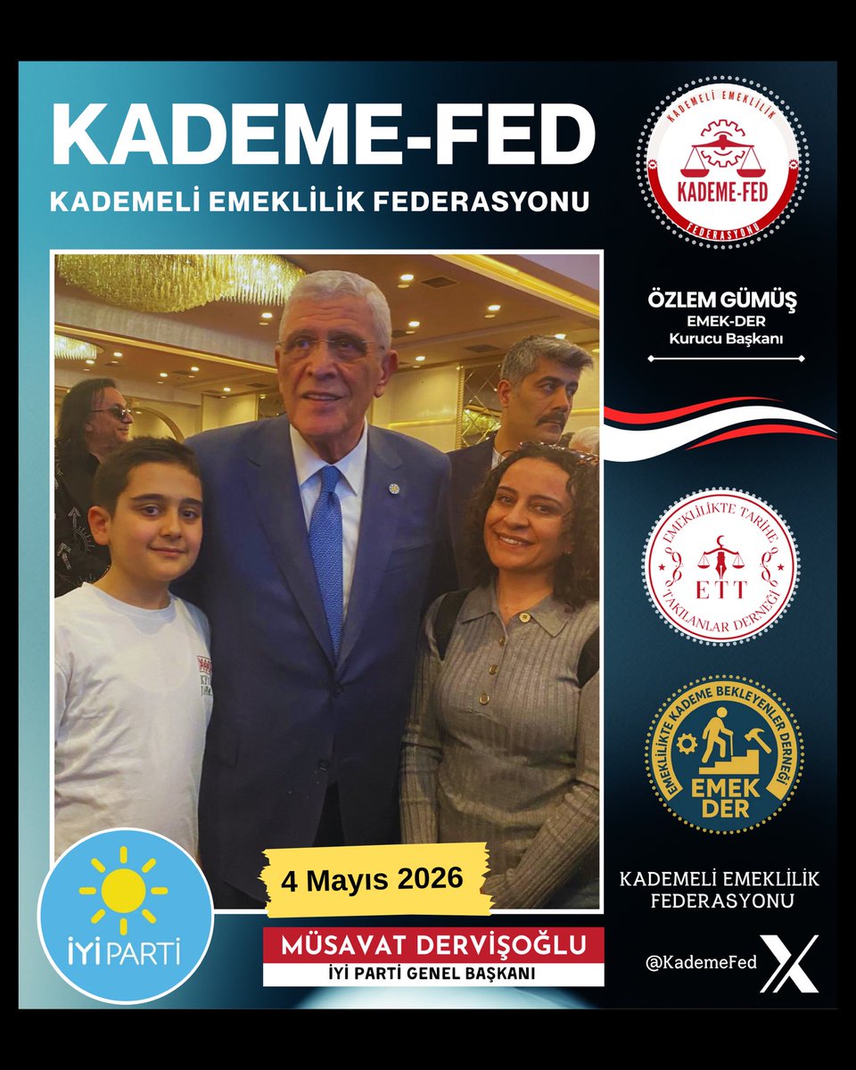 OguzEtt's tweet photo. @nowhaber Bir nesil emeklilik hayali kuramıyor. 60 yaş bu ülke şartlarında çok geç bir yaştır. Kademeli sistemle bu yaş makul bir seviyeye çekilmelidir. 
🛑 Kademe-FED

@iyiparti
@MDervisogluTR
@nowhaber
@karagozilker
#HuzurYok
@KademeFed
@ETTDER1999
@EmekDerResmi
#EmeğinTakvimiOlmaz https://t.co/A5LMsfIVfW