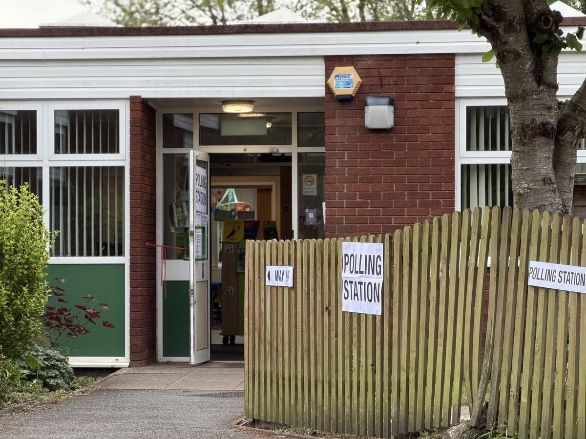 mikejwood's tweet photo. 🗳️ Polling stations are now open in Kingswinford, Wall Heath, and Wordsley until 10 PM!  

Check your polling station here: https://t.co/EcZgy86I1e  

Remember to bring your photo ID!

Note: No elections happening in South Staffordshire today. https://t.co/UuaDEeyRl2