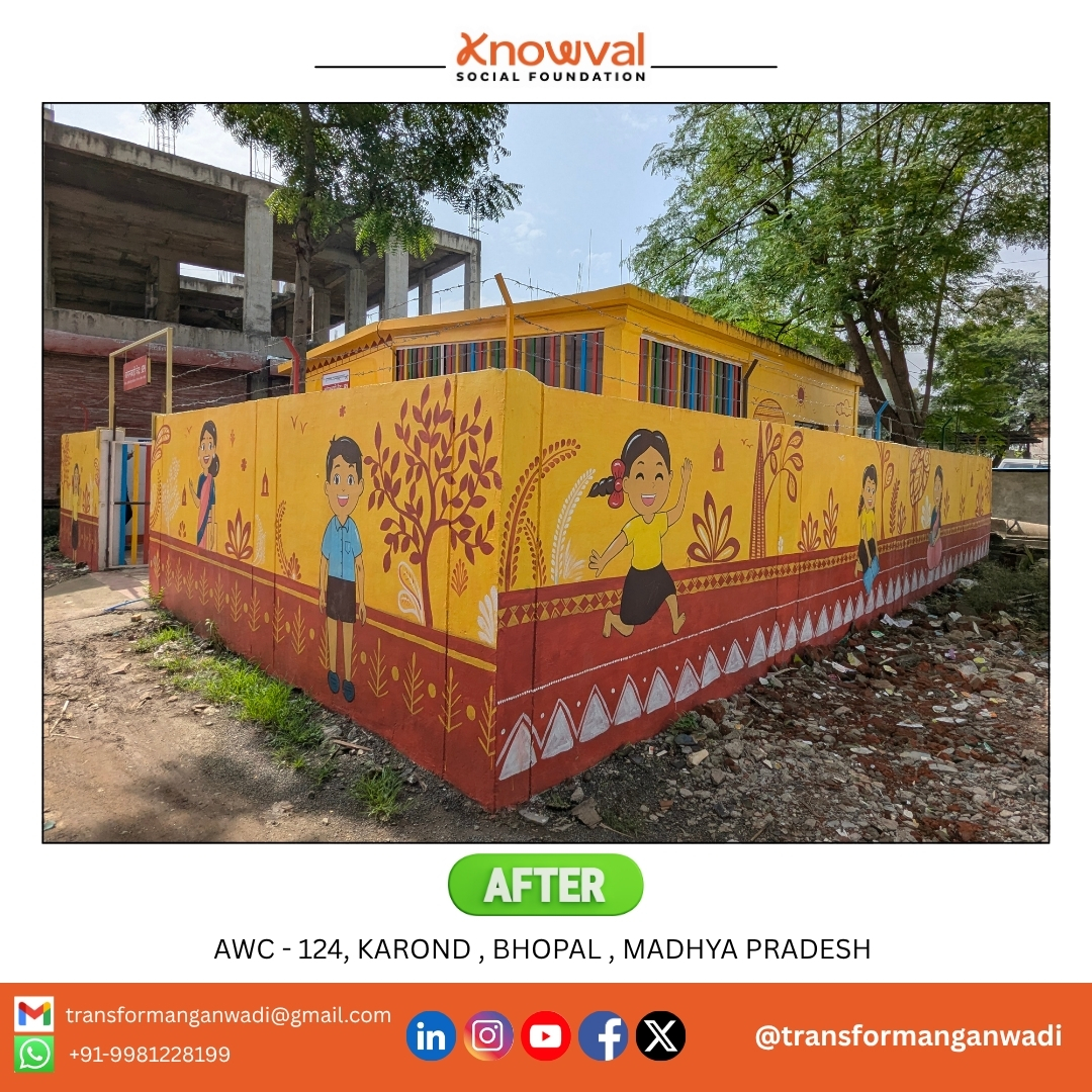 t_anganwadi's tweet photo. Before ➡️ After
AWC-124, JP Nagar, Bhopal transformed into a brighter and child-friendly Anganwadi for better learning and happiness of children.
#AnganwadiTransformation #Bhopal #BeforeAfter #TransformAnganwadi #AWC124
.
. https://t.co/QGLd0Ymc9a