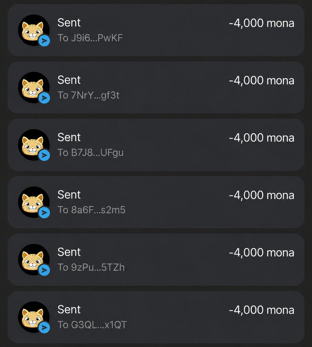 Don't ask why, Blessing randomly 
$Mona Distribution is Live ⏳

Just drop your Solana $SOL address &amp; RT ♻️
Every wallet gets 200,000 $Mona

First 750 wallets
#SolanaAirdrop