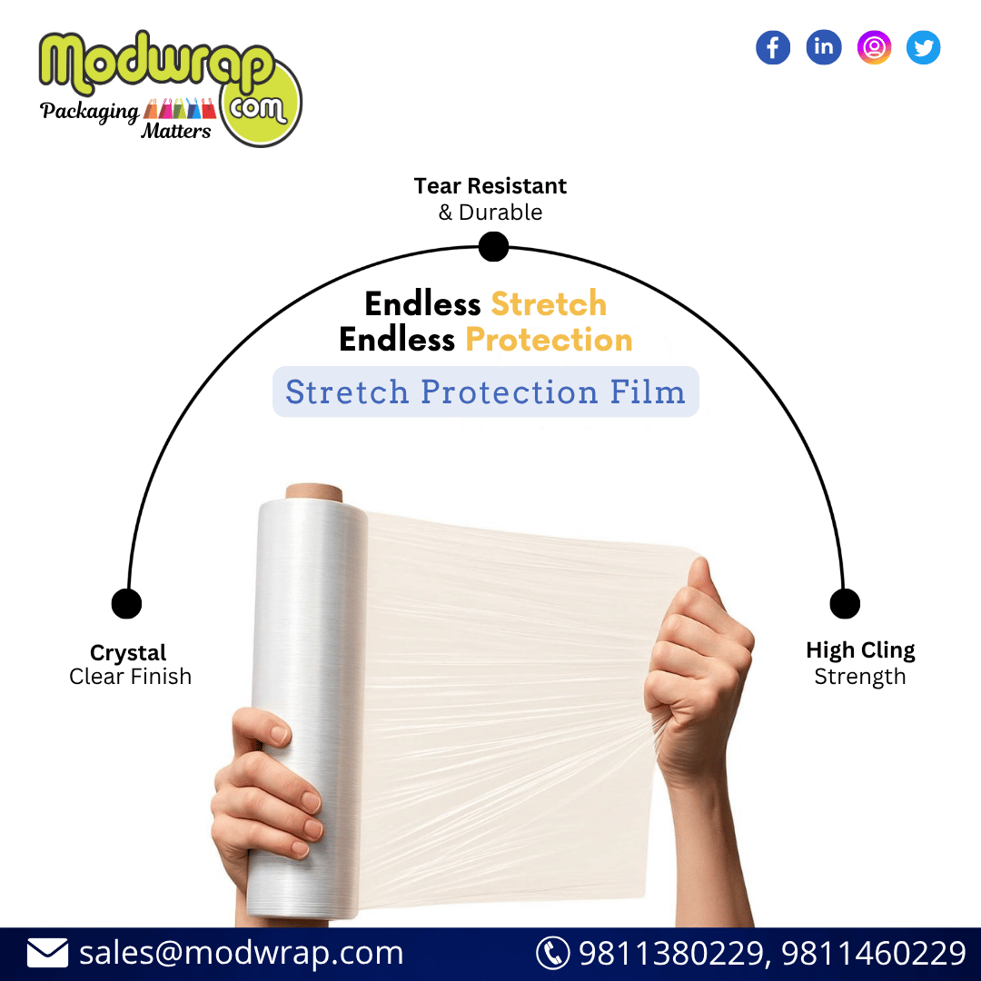 themodwrap's tweet photo. Looking for reliable packaging protection?
Our Stretch Protection Film delivers maximum strength with premium clarity.

✅ Tear Resistant
✅ Durable Quality
✅ High Cling Performance

Ideal for warehouses, logistics, shifting &amp; industrial packaging.
Contact us today! https://t.co/2Jza1IHgJ3