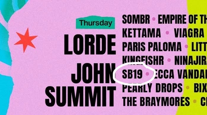 Long post..
This is all about SB19’s Lollapalooza placement and my prediction.

Medyo napapansin ko rin yung placement and pattern ng lineup reveal ng SB19 sa Lollapalooza this year, and honestly, may possible indications talaga siya about their billing tier, stage assignment,