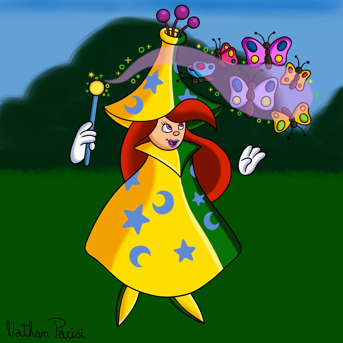 NathanPari97053's tweet photo. Dans la forêt magique, Bétilla utilise sa baguette magique pour faire apparaitre diverses choses.

In the magic forest, Betilla uses her magic wand to make various things appear.

#Betilla #BetillatheFairy #Betillalafée #ClassicBetilla #Rayman #RaymanEveil https://t.co/eS4k4rNJMi