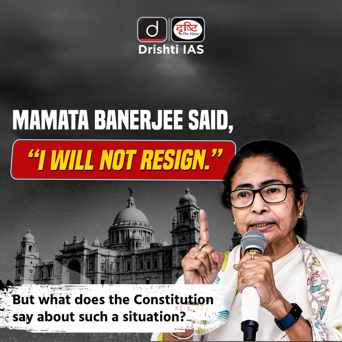drishtiiaseng's tweet photo. Can a Chief Minister continue in office after electoral defeat?
What role can the Governor play in such a situation?
And what does the Constitution actually say?
#MamataBanerjee #WestBengalPolitics #IndianConstitution #Article164 #Article172 #GovernorPower #FloorTest #PresidentRule #WestBengalElection2026 #DrishtiIAS