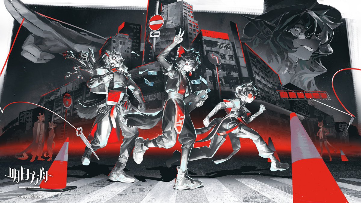 mcmeao's tweet photo. Happy 7th Anniversary, Arknights!! 画了特别特别喜欢的鲤氏侦探事务所，祝舟舟在新的一年里越来越好！
#Arknights #アークナイツ https://t.co/ffJyfzgPnM