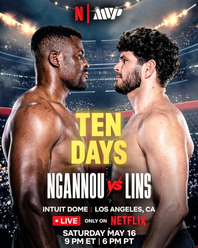 GLOBALNEWS99999's tweet photo. Let's get this done champion 🏆 💪 #NgannouLins #PFL #Mma #ufc @francis_ngannou https://t.co/AVBYwzc7l6