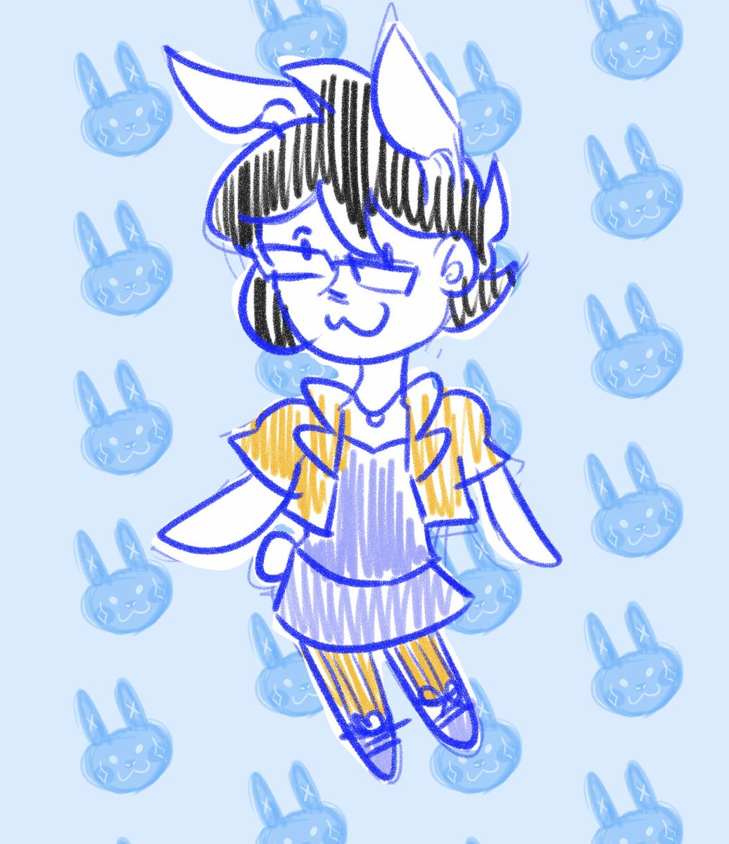 JuneBugDaily's tweet photo. Jegbert day 24: doodle bunny june!! #juneegbert https://t.co/AicOm5Y61b