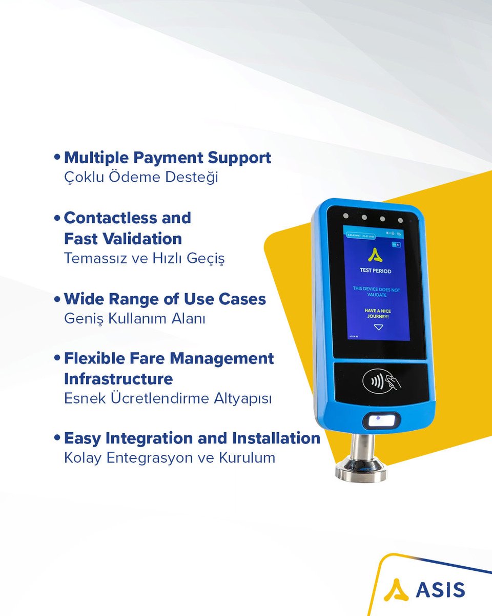 The PaySol-V Validator is a smart system that streamlines payment processes in public transportation and adapts to various use cases 🚍. 

With multiple payment support, contactless validation, and flexible fare management, it delivers a fast and seamless experience.
—
PaySol-V