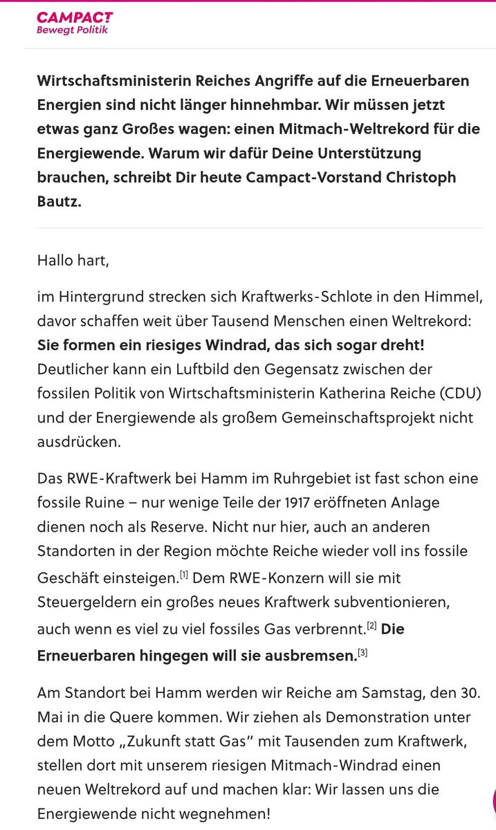 Frentzhart2's tweet photo. Wirtschaftsministerin #Reiche ist un(er)tragbar,sie setzt weiterhin auf fossile Energien & fördert sie,EE werden abgewürgt,sie stören die Preisbildung der Großkonzerne,#RWE soll mit Steuermitteln Gaskraftwerk erhalten- Gas NEIN DANKE
#reicherücktritt
#niemehrCDUCSU
#lobbyControl https://t.co/R9m9llBtK3