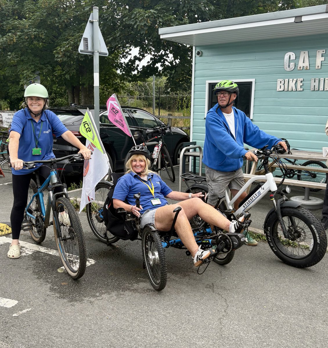 plymotion's tweet photo. Feel the refreshing late spring breeze on a bike ride! 🌬️🚴‍♀️ Hire a bike at #Plymouth Bike Hire, Coypool, perfect for all cycling levels. Enjoy the Drake's Trail through wooded areas and open moorland! Adaptive Ice trikes are also available for hire. #Plymotion 🚴‍♂️🌳 https://t.co/F82KTwaujy