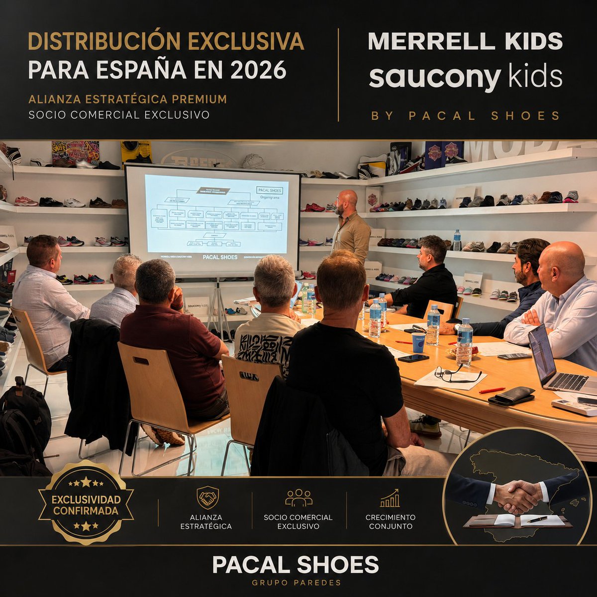 Paredes_es's tweet photo. En Grupo Paredes seguimos creciendo.

En 2026, a través de PACAL SHOES, asumiremos la distribución exclusiva en España de Merrell Kids y Saucony Kids, dos referentes internacionales en calzado infantil.

Ambas marcas llegan con propuestas que combinan innovación, comodidad, tecnología y diseño para acompañar la actividad diaria de los más pequeños.

Seguimos avanzando con nuevas alianzas estratégicas para impulsar el sector del calzado.