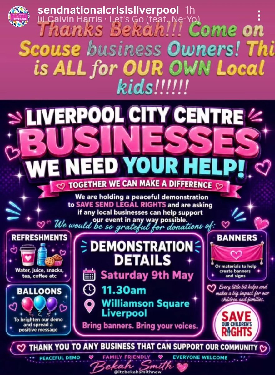 LpoolSENDCRISIS's tweet photo. Can you help? 
 *We are parents and carers
We also need Ear Defenders! LpoolSENDCRISIS@gmail.com
@AsdaServiceTeam @Tesco @sainsburys @Morrisons @homebargains @IcelandFoods @marksandspencer @WHSmith @ToolstationUK @Screwfix @Poundstretcher1 @Costco @AldiUK
@LivPaCL8 @LivLawClinic https://t.co/irA6u9YL3o