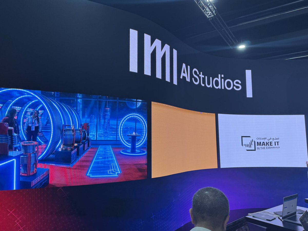 imimediagroup's tweet photo. Last day of @MIITEUAE, and last chance to visit our booth at the Intelligence HUB. Make sure to pass by for exclusive sessions and interactive workshops on AI.
#MIITE #MIITE2026 #IMIxMIITE https://t.co/ZO687xDEJZ