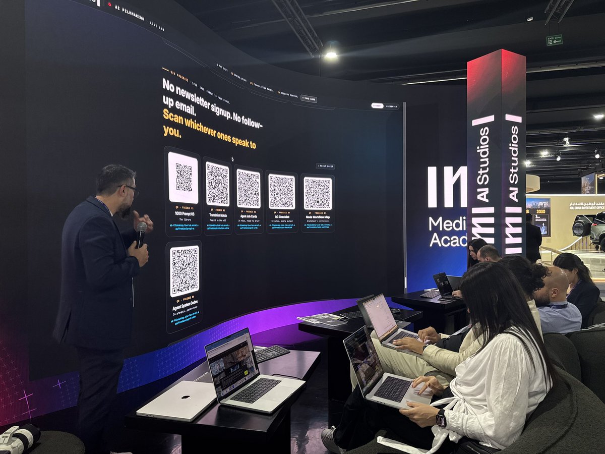 imimediagroup's tweet photo. Last day of @MIITEUAE, and last chance to visit our booth at the Intelligence HUB. Make sure to pass by for exclusive sessions and interactive workshops on AI.
#MIITE #MIITE2026 #IMIxMIITE https://t.co/ZO687xDEJZ