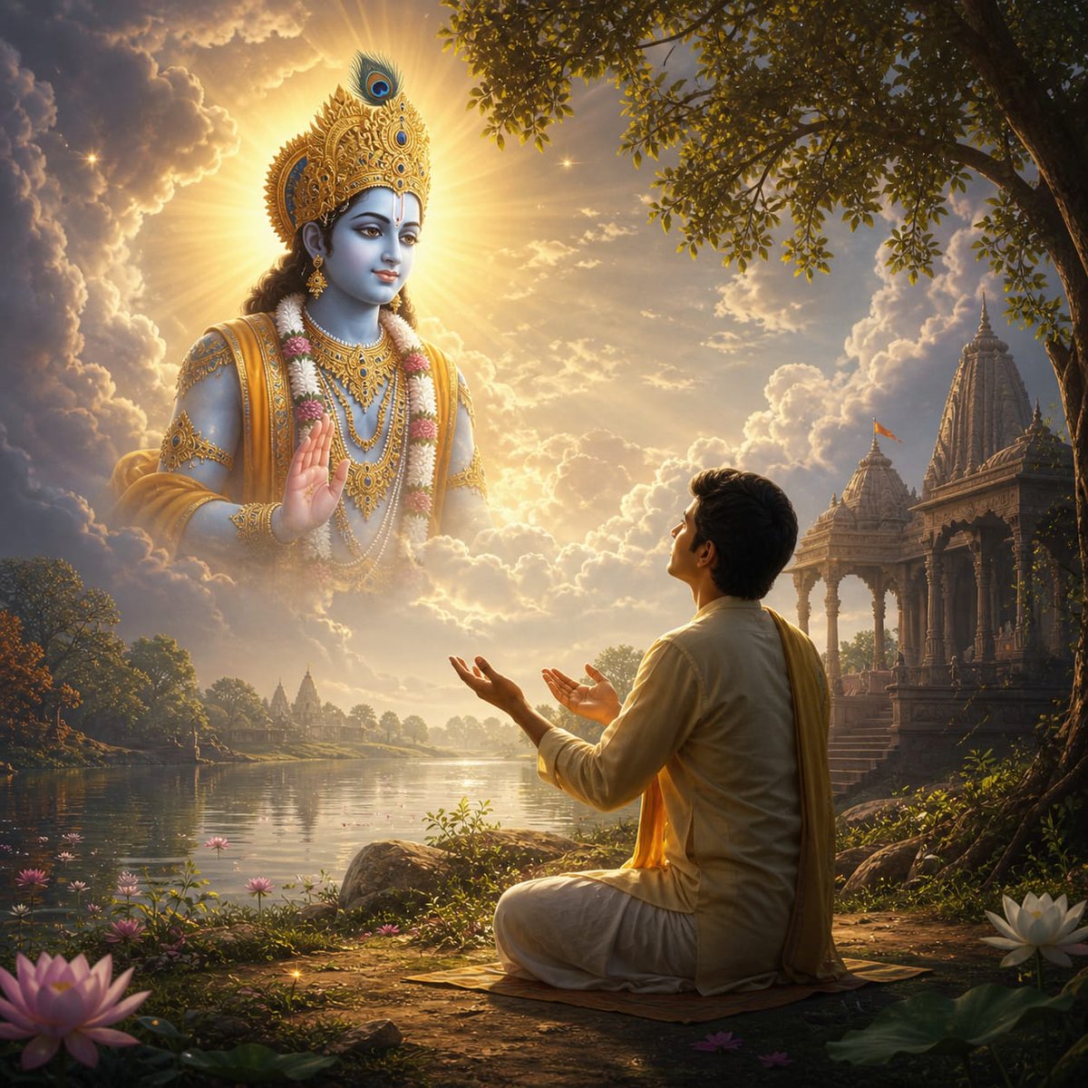 9.
गीता में भी कहा गया है कि उस परम परमेश्वर की शरण में जाने से ही परम शांति और शाश्वत स्थान की प्राप्ति होती है।

#Geeta #Sanatan #Peace
#sanewsmp