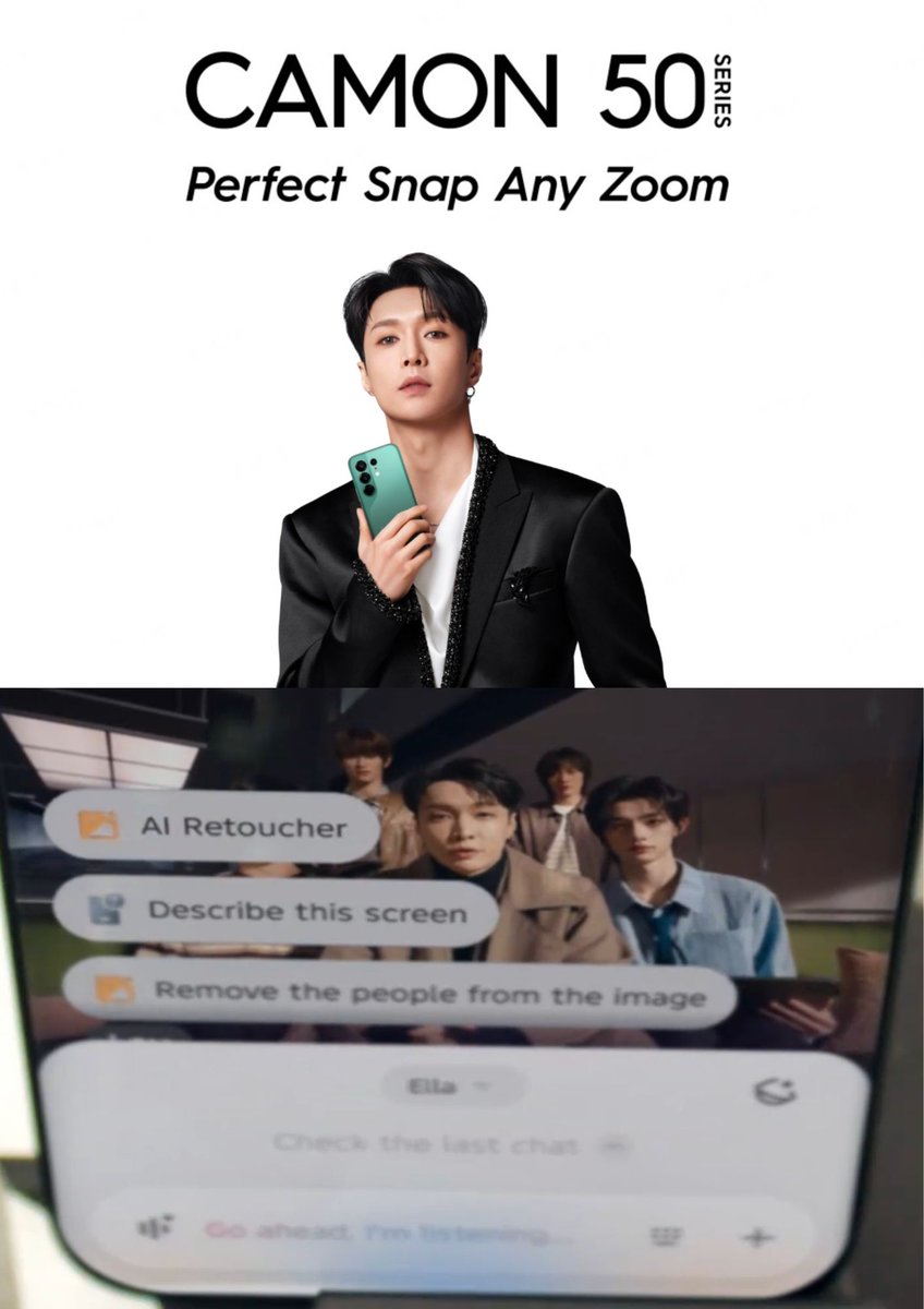 TecnoaiGlobal's tweet photo. Clear sound only 🔊 TECNO × Lay Zhang
#lay #layzhang #张艺兴 #CAMON50 #TecnoCamon50 #tecno https://t.co/ZqDNAF1tu1