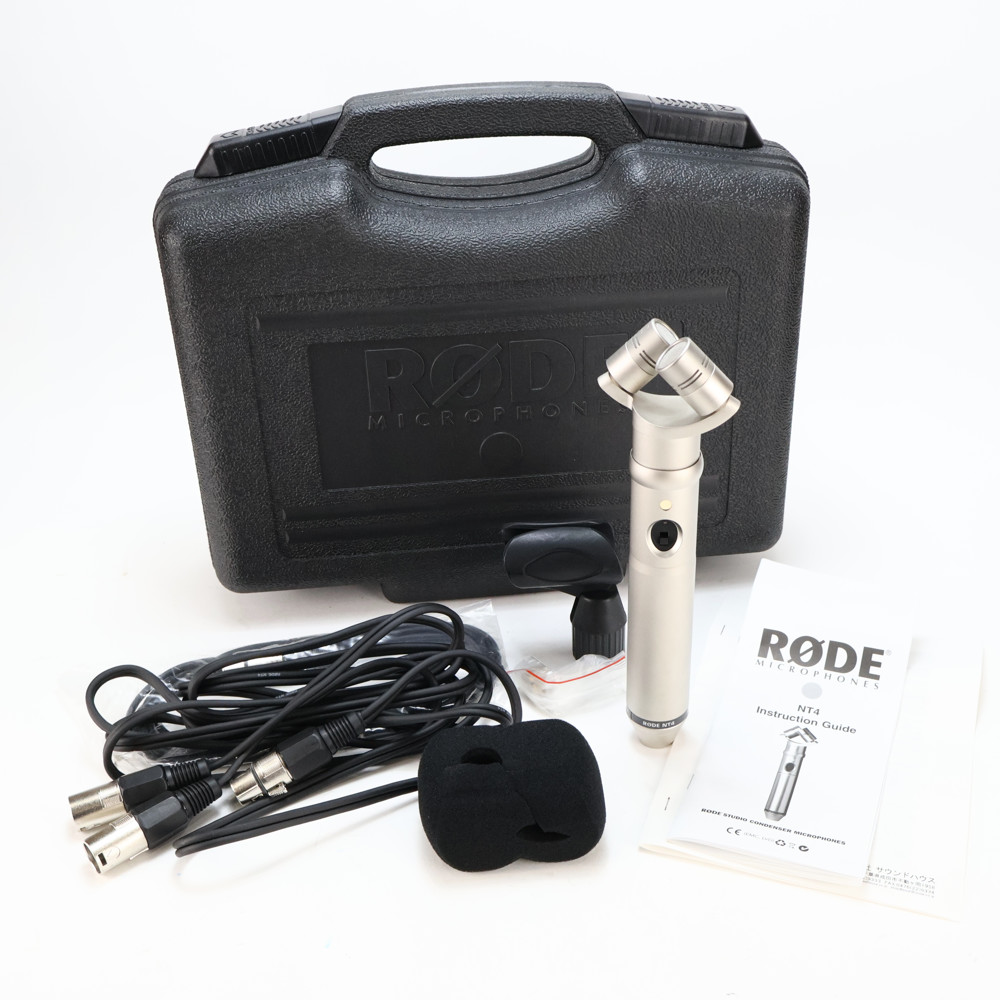 中古良品 Rode NT4 ハードケース ステレオケーブル 中古入荷🎸】ステレオコンデンサーマイク RODE NT4 ✓ 状態：スレ傷