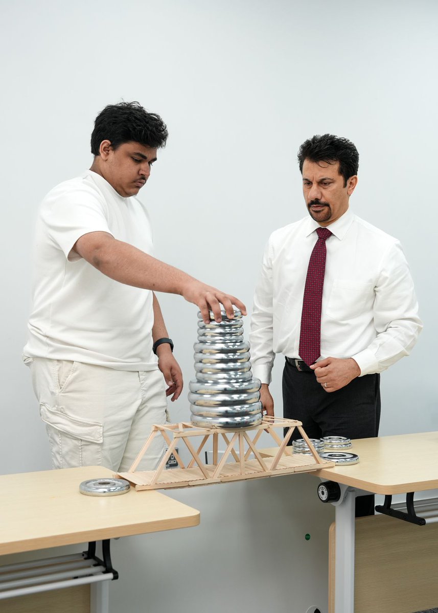 BarzanUC's tweet photo. Engineering students at Barzan University College, in partnership with Swinburne University of Technology, brought theory to life through a hands-on Bridge Design Project led by Dr. Aws Hasak.

Students applied engineering principles and teamwork to build load-bearing bridges. https://t.co/L7f4PDo6BP