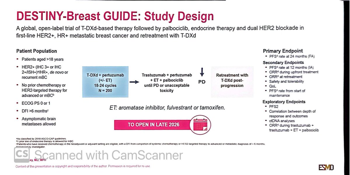 ErikaHamilton9's tweet photo. @stolaney1 addresses what to *really* do in 1st L #HER2+ #bcsm
⚠️ very different populations in these trials, hard to "compare"
Maint is very attractive
Can we "merge" DB-09 data w/ a maint strategy?
#DEMETHER and #DBGUIDE will help us answer
🤚 I will be using maint! https://t.co/XQJq3947V9