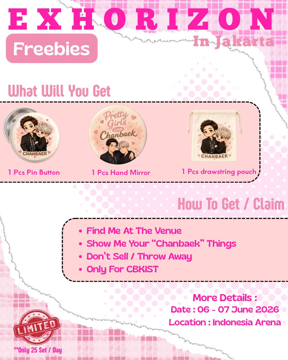 🍒 || 📌 freebies chanbaek exo jkt tweet media