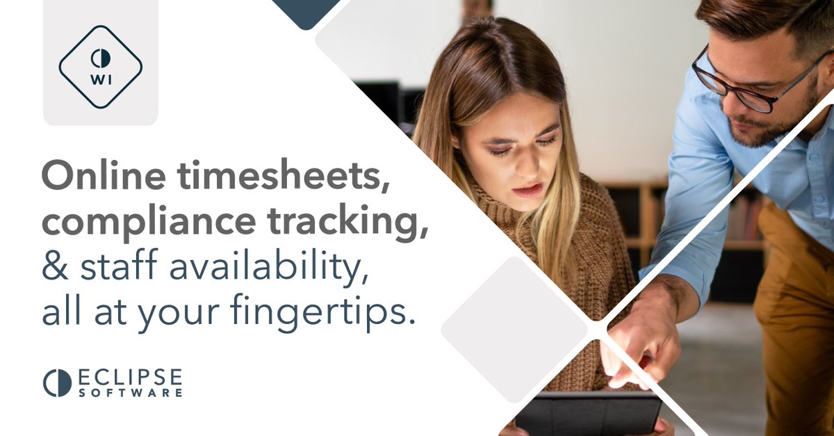 eclipse_rm's tweet photo. With Eclipse WI, everything works together seamlessly. From online timesheets and compliance tracking to real-time staff availability, all at your fingertips.
Discover Eclipse Web Integration🔗https://t.co/jEgpHwKCIN
#RecruitmentSoftware #RecruitmentTech #WorkforceManagement https://t.co/blc6eaCISy