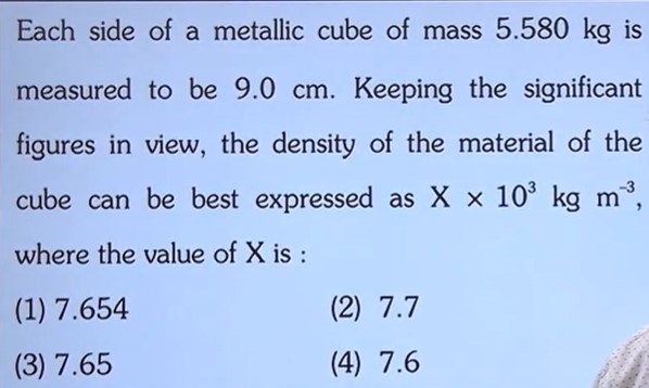 mycoolventures's tweet photo. Requesting @NTA_Exams to reconsider the answer to the controversial question on rounding off 7.654 to either 7.6 or 7.7 and declare it a bonus Q. It is difficult to understand the purpose of including such borderline and ambiguous questions in a high-stakes exam like #NEETUG2026 https://t.co/SsOfmnWaTx