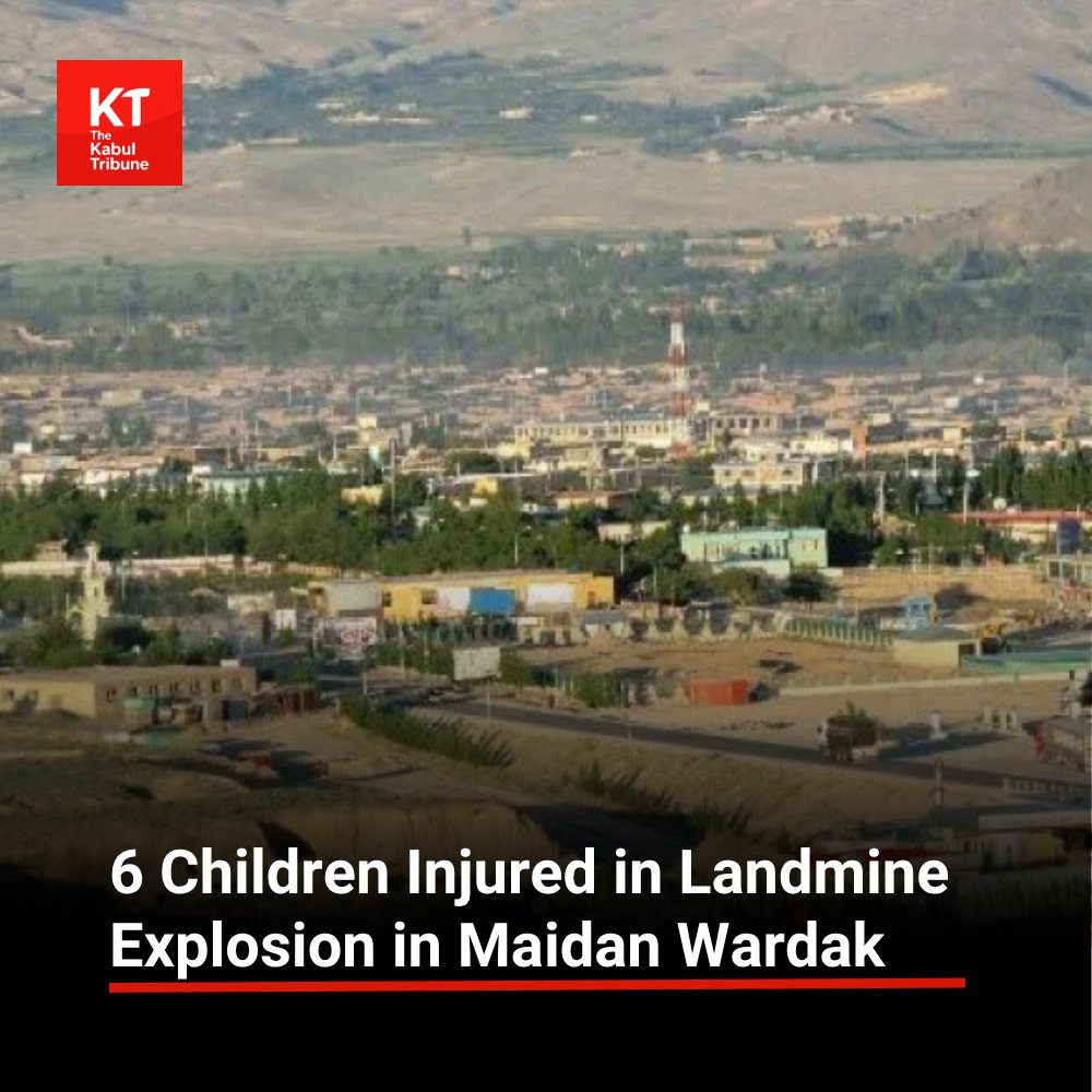 TheKabultribun's tweet photo. At least six children were injured in a landmine explosion in central Maidan #Wardak Province, Taliban officials said Thursday.
https://t.co/Vw0A9bLNeo https://t.co/jzVSIy0PIC