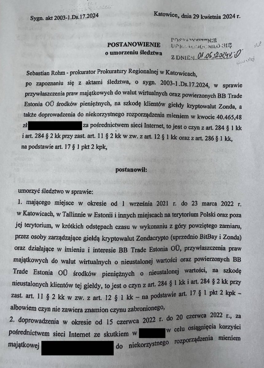 sjastrzebowski's tweet photo. PiSowcy umorzyli sprawę Zondacrypto! Hańba! Dokładnie umorzyli ją w kwietniu 2024 roku, bo wtedy rządzili! A nie, zaraz, chwileczkę… https://t.co/YAh6ZcSwOC