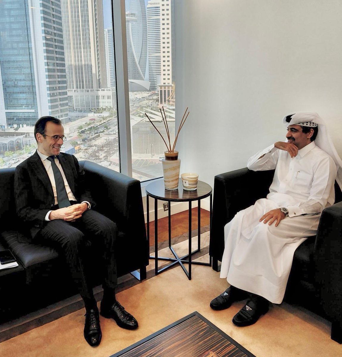 ArnaudPescheux's tweet photo. Great to reconnect with M. Fahad Al Sulaiti @qatar_fund — reviewing the cooperation with @CdCMAE & @AFD_France, charting next steps incl. our strategic dialogue.
Fresh insights from the #FinanceInCommon summit as part of 🇫🇷 #G7 presidency on the multilateral development agenda. https://t.co/GK4PALmS1a