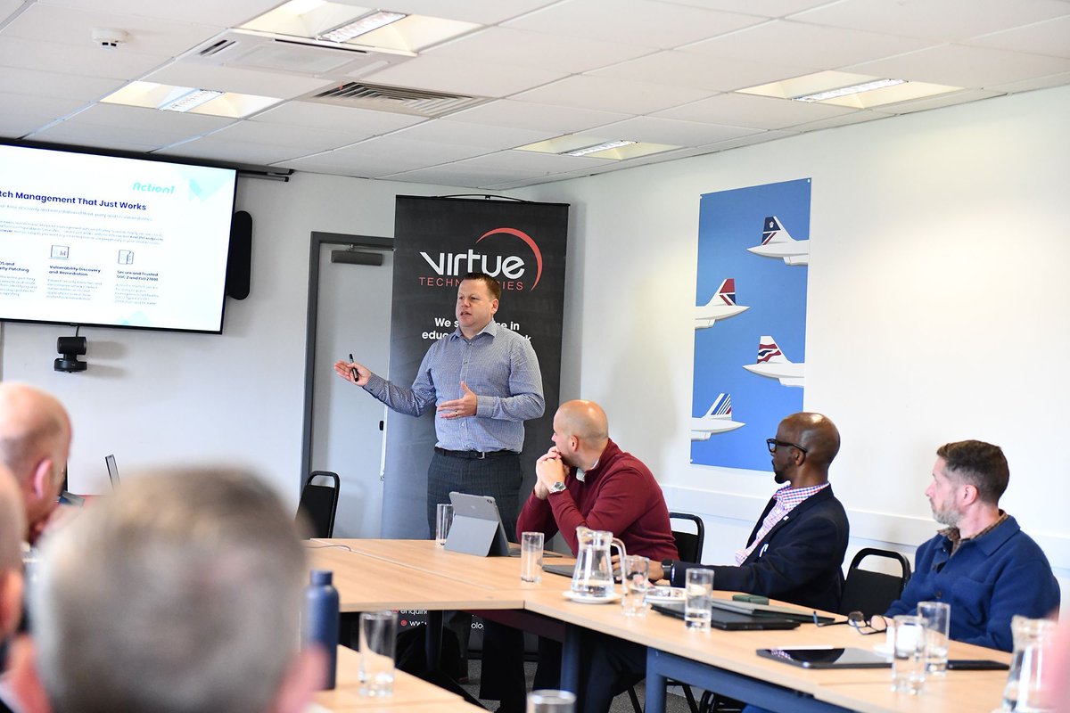 Virtue_Tech's tweet photo. 🎤 Gareth from a secondary school in the North West is discussing a challenge many IT teams face - patching when time and resources are limited💻

@1WillStead

https://t.co/uYcd3Z5J28 

#SchoolIT #CyberSecurity #EdTech #TechnologyLeadership #PatchManagement #VirtueTechnologies https://t.co/AGwSHKTXUD