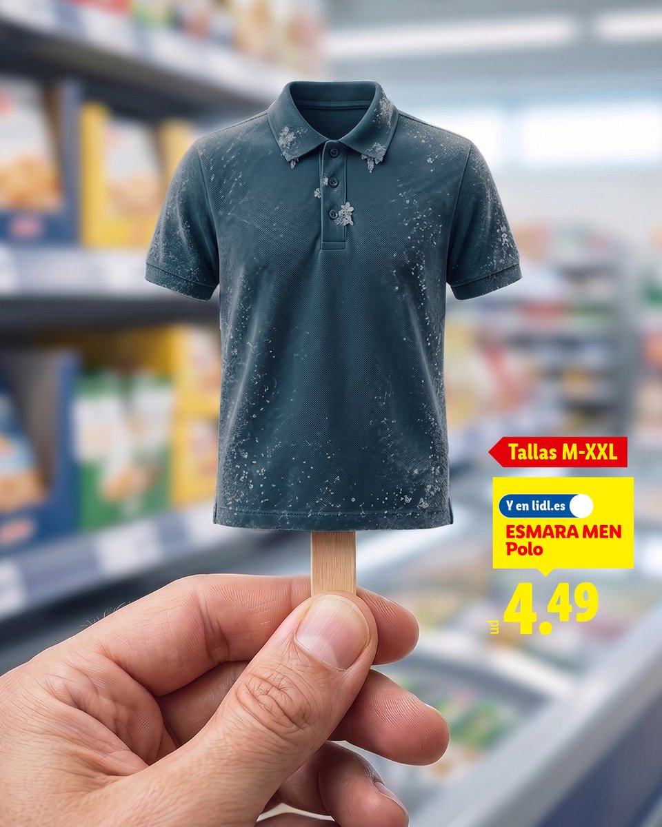 lidlespana's tweet photo. Con este calor, lo que apetece es un polo fresquito. Y cómodo. https://t.co/VkvrUfPShJ
