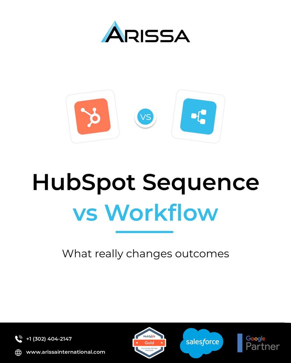 Arissa_Int's tweet photo. Not all automation works the same. Sequences run on schedule; workflows respond to behavior. When follow-ups match engagement, nurturing improves, data stays clean, and conversions grow.

https://t.co/ctCzKGlA0P

#Arissainternational #MarketingAutomation #HubSpot #LeadNurturing https://t.co/CCMkpI4BAa