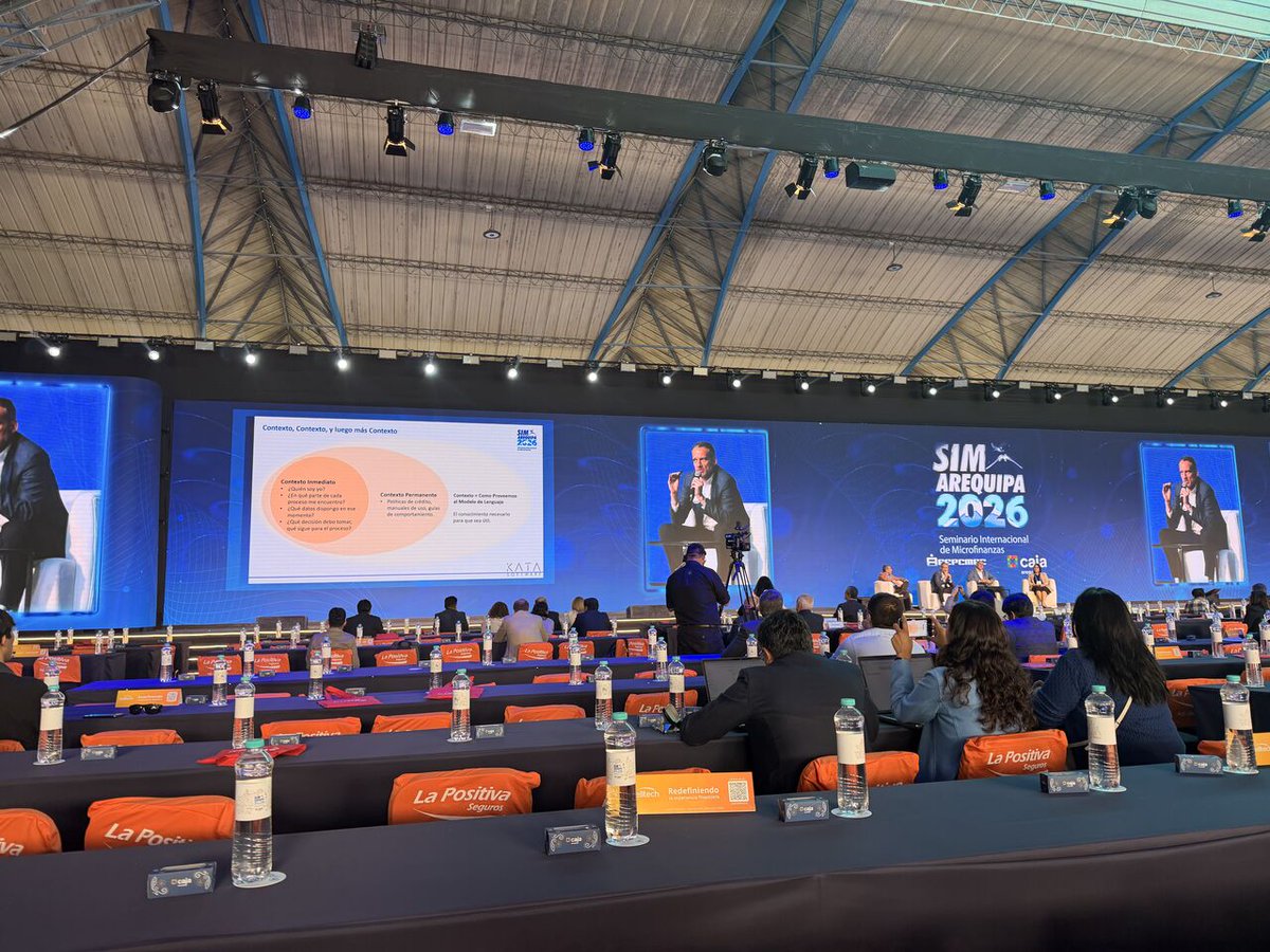 Bantotal's tweet photo. Estuvimos presentes en el SIM Arequipa 2026, uno de los eventos más importantes de microfinanzas en Latinoamérica.

El encuentro reunió a referentes del sector para intercambiar experiencias y analizar los desafíos hacia 2030, con foco en innovación, transformación digital e inclusión financiera.
