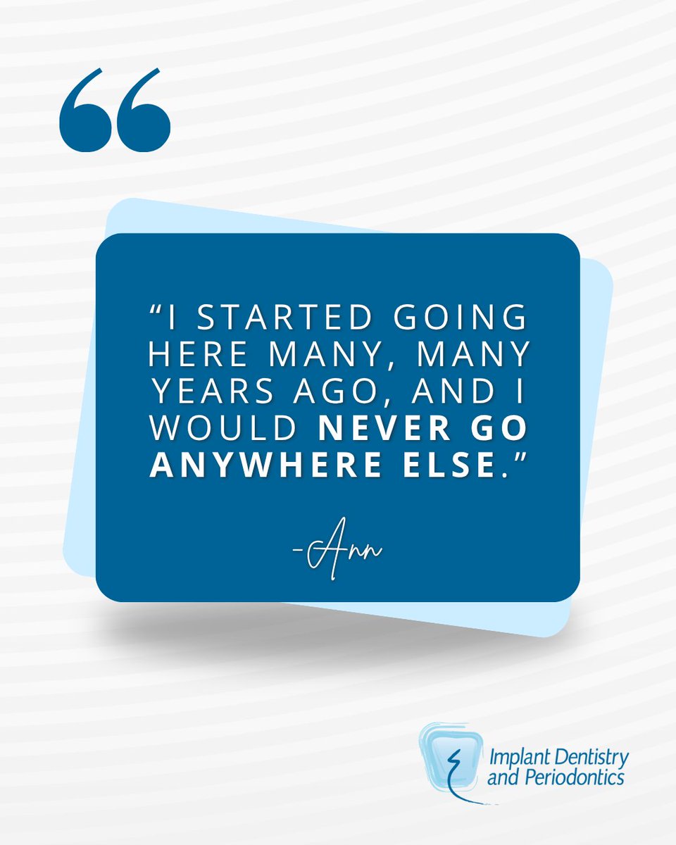 mikededwards's tweet photo. Thank you, Ann, for choosing our team year after year. We are proud to provide care you can rely on. Read more patient reviews at https://t.co/zBK3PFrS89. https://t.co/MR5L87D3rZ