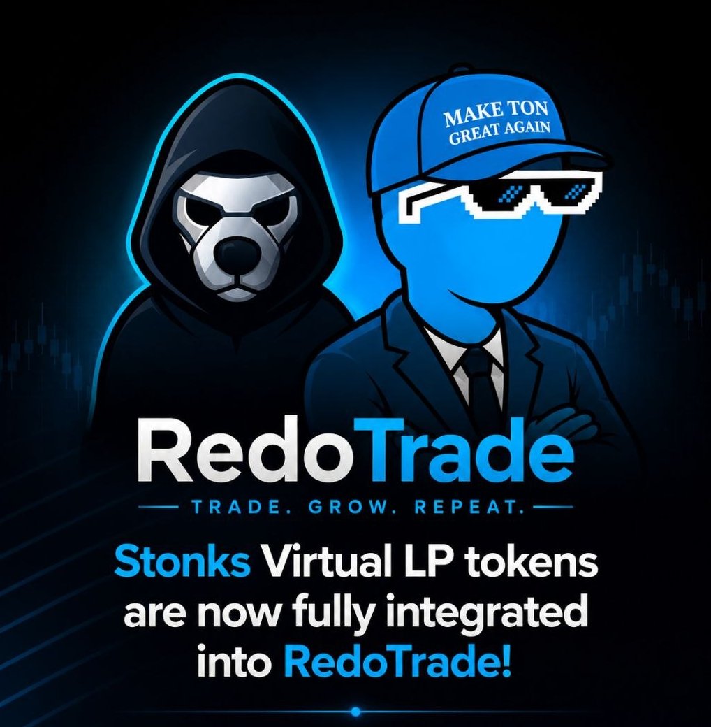 Stonks Virtual LP tokens are now fully integrated into RedoTrade!

Stonks contracts use a highly unconventional Virtual LP system, making them notoriously difficult for third-party services to support. Until now, no one had managed a full integration.

But at <a href="/Redo_Trade/">RedoTrade 💎</a>, we